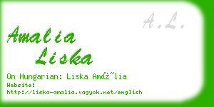 amalia liska business card